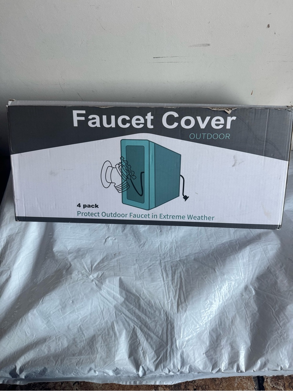 Outdoor Faucet Cover 4-Pack - Protective Faucet Insulator